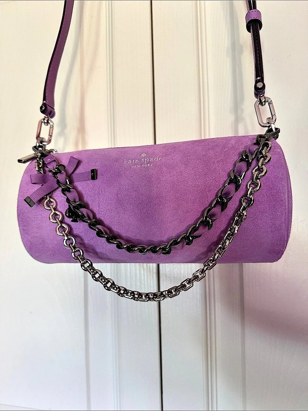 Kate Spade Roulette Suede Mini Convertible Bag Like New
